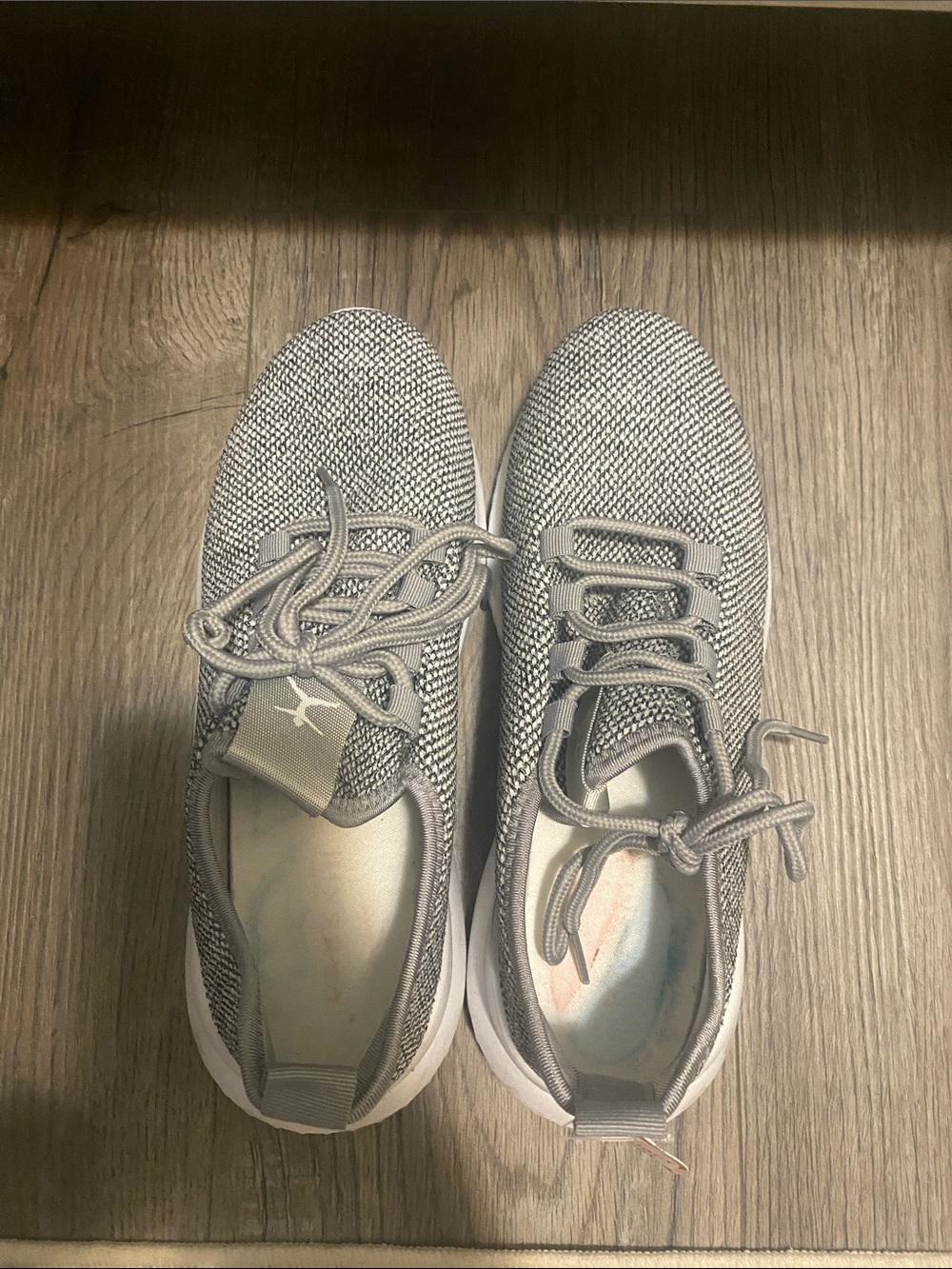 Danskin Gray Knit Athletic Sneakers